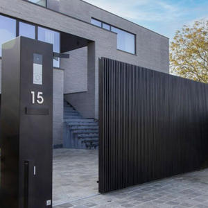 <span class=keywords><strong>Portail</strong></span> d'entrée moderne en aluminium avec moteur, profilés en aluminium USA, soudé, grand format, vente chaude - Product Image 2