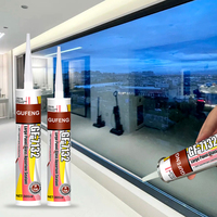 Scellant silicone acétique, silicone acide, adhérence sans apprêt pour grands murs-rideaux en verre, murs-rideaux en panneaux aluminium-plastique
