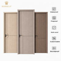 Portes intérieures en mélamine de qualité supérieure traditionnelles, insonorisées, en MDF, en bois massif pour la maison