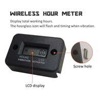 2025 compteur horaire de vibration sans fil compteur moto compteur LCD minuterie numérique pour équipement de moto