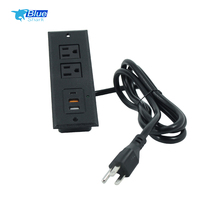 Enchufe de Escritorio Tipo C PD3.0 con Certificación ETL de EE. UU., Regleta Empotrada con Material ABS para Uso Industrial, Carga Rápida de 20W