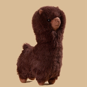 Peluche Realistico di Alpaca Crespo, Giocattolo di Peluche Animale, Regalo per Bambini - Product Image 5