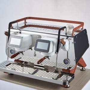 Macchina da Caffè Espresso Professionale Commerciale in Acciaio Inossidabile a Doppia Pressione con Supporto OEM e Doppio Manometro per Bar e Ufficio - Product Image 2