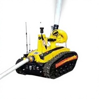 Robot de lutte contre l'incendie électrique télécommandé Guoxing 'Little Kingkong' 40L/s, équipement à chenilles en caoutchouc RXR-M40D-11KT, portée d'eau de 65 m, 2 h d'autonomie