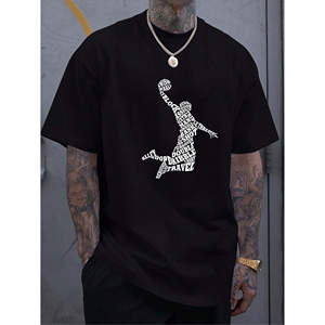 Camisetas <span class=keywords><strong>de</strong></span> Baloncesto Casuales Elegantes para Hombre, Tejidas, Deportivas, con Estampado <span class=keywords><strong>de</strong></span> <span class=keywords><strong>Slam</strong></span> <span class=keywords><strong>Dunk</strong></span>, Logotipo Personalizado, Venta al Por Mayor a Bajo Precio - Product Image 1