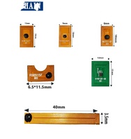 Micro-puce HF miniature 8*13*0.6mm ISO15693, étanche, passive, souple, NFC FPC, mini-étiquette 13.56MHz, distance de lecture 10-15mm pour la sécurité