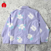 OEM ODM Personnalisé Marque Privée Vente en Gros en Gros Hiver Écologique Imprimé Intégral Résistant à l'Eau Polyester Bouton-pression Streetwear