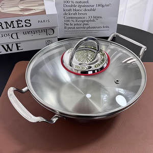 Sartén <span class=keywords><strong>para</strong></span> <span class=keywords><strong>paella</strong></span>, sartén <span class=keywords><strong>para</strong></span> <span class=keywords><strong>paella</strong></span> de acero inoxidable de 9,4 pulgadas adecuada <span class=keywords><strong>para</strong></span> todas las estufas, incluida la inducción, 24CM - Product Image 1