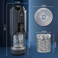 LCD 3-in-1 Automatischer Masturbator für Männer mit 7 Saug-, Stoß- und Rotationsmodi – „Pocket Pussy“ Sexspielzeug für Ihn