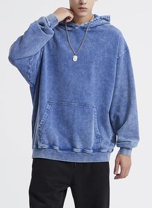 High Quality Heavyweight Men Oversized Hoody Pullover Unlined Fluff Lining Hoodies Custom Print Logo <b>Thick</b> <b>Fleece</b> Hoodie for Men - Product Image 3