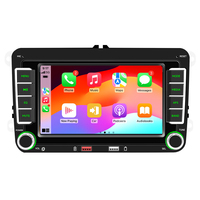 Reproductor Multimedia para Auto de 7'' y 2 Din para Skoda Octavia Combi Roomster Superb Seat Altea Leon, CarPlay Inalámbrico, Android Auto, Radio para Auto