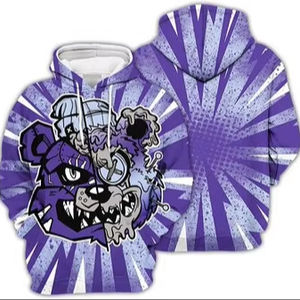 Sublimación pulóver sudadera Fitspi venta al por mayor personalizado 3D Sudadera con capucha Dropshipping moda de los hombres sudaderas con capucha impresas - Product Image 2