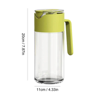 Outils de cuisine grande capacité 550ml 18.6oz verseur d'huile de cuisson sauce soja vinaigre bouteille en verre distributeur d'huile d'olive