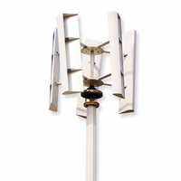 Éolienne à axe vertical GWH-500W, système hybride éolien-solaire, capture du vent à 360°, alimentation indépendante 24/7, VAWT