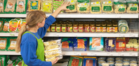 Supermarkt-Regalmanagementsystem Freistehender Transparenter Automatischer Zuführsystem mit Kunststoffdrahtschubsystem Einstellbar Einfache Installation