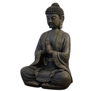 Estatua Grande de <span class=keywords><strong>Buda</strong></span> en Meditación, Edición Navideña, 37.5x15x24cm, Exquisita Estatua de <span class=keywords><strong>Buda</strong></span> de Resina Pintada a Mano, Meditación Serena - Product Image 3