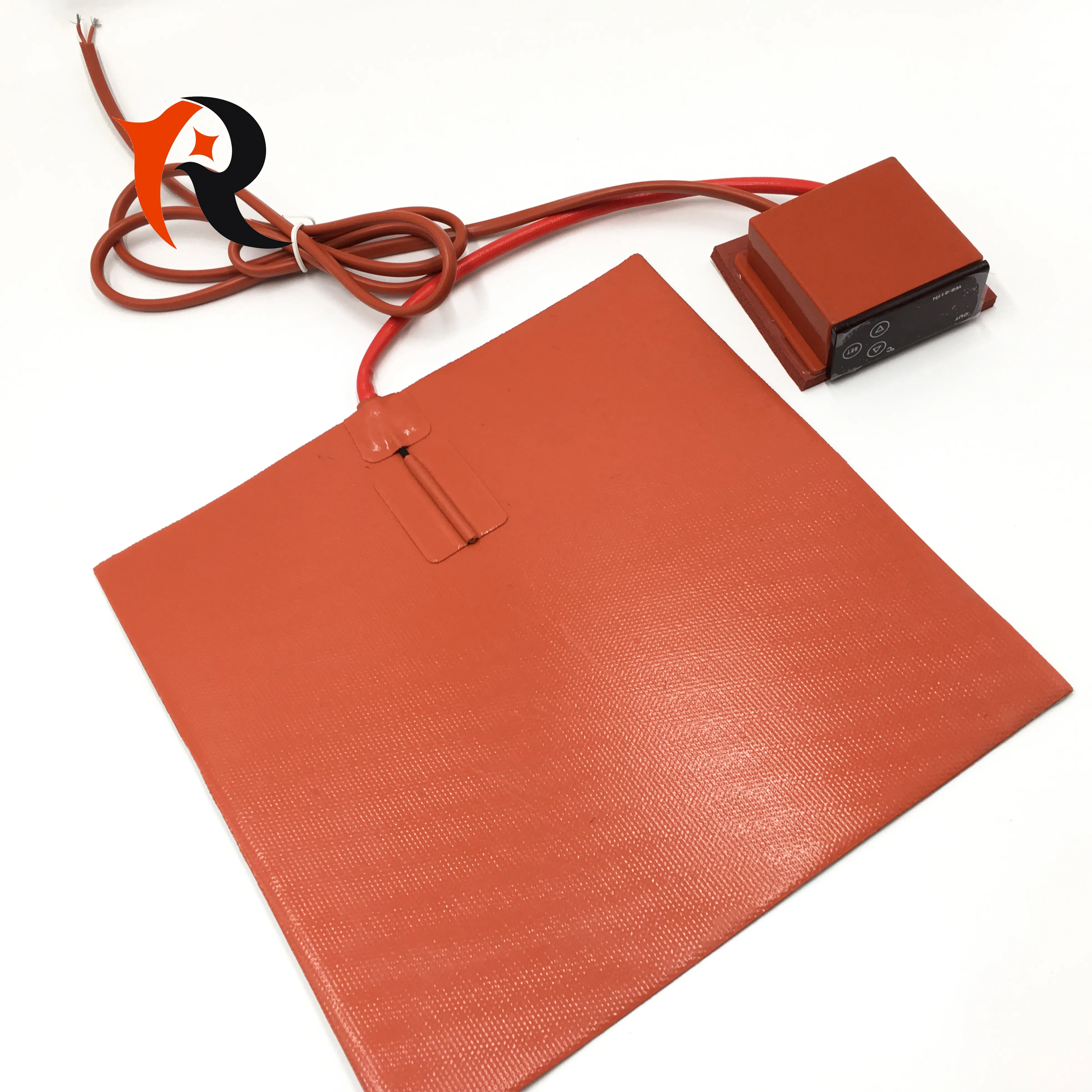 Hot sale 500W 600W heated silicon rubber pad mat plate heater with digital thermostat
