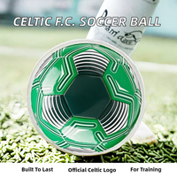 Celtic F.C. Ballon de football durable pour adultes, tailles 3, 4, 5, vert, avec logo, pour l'entraînement