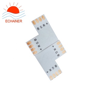 Chất lượng cao 2-Way 4Pin + RGB solderless nối PCB 10 mét LED Strip nối - Product Image 2