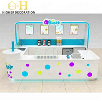 Kiosque moderne et créatif pour centre commercial, comptoir de bar pour café, vitrine de présentation pour centre commercial, vitrine pour magasin de crème glacée, kiosque alimentaire