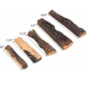 Hot Sale High Quality <strong>Eco</strong>-friendly Ceramic Fire Decoration <strong>Logs</strong> - Product Image 1