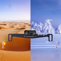 Moniteur de recul de 5 pouces pour voiture 2 Kit de caméra de recul de voiture à vision nocturne LED infrarouge pour camion automatique RV tout véhicule