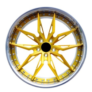 Pintura completa dorada 22 pulgadas 5 agujeros 5x112 monobloque superventas <span class=keywords><strong>llantas</strong></span> de coche forjadas - Product Image 2