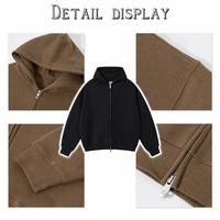 Sweat-shirts épais personnalisés pour l'automne et l'hiver, imprimés, en peluche et de couleur unie, pour hommes, marque de mode personnalisée