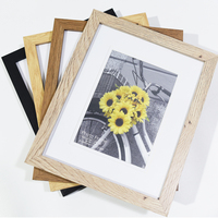 B & C ART Venta caliente 4x6 5x7 8x10 Juego de marcos de fotos de mesa de madera MDF negro