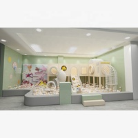 Aire de jeux intérieure interactive avec toboggan, piscine à balles pour tout-petits, certifiée CE ASTM, équipement pour centre commercial, personnalisable