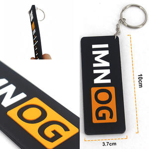 Llavero de PVC Personalizado, Rectangular, Negro, Ligero, Regalo Promocional, Logotipo Personalizado, Texto, Gráficos - Product Image 4