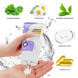 ELAIMEI Crema Facial de Cuello de Cisne en Forma de V de 120 mL, Crema de Masaje <span class=keywords><strong>Antiarrugas</strong></span>, Ácido Hialurónico, Centella, <span class=keywords><strong>Aloe</strong></span> <span class=keywords><strong>Vera</strong></span>, Hierbas PARA EL Cuidado del Cuello - Product Image 4