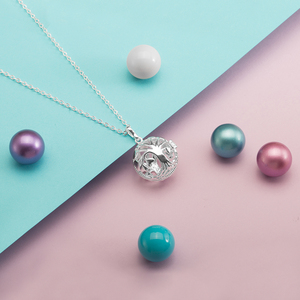 Vòng Cổ Thiên Thần Merryshine Vòng Cổ Gia Đình Cây Sự Sống Lồng Chuông Hài Hòa Chuông Bạc Mặt Dây Chuyền Hài Hòa Mạ Bạc - Product Image 3