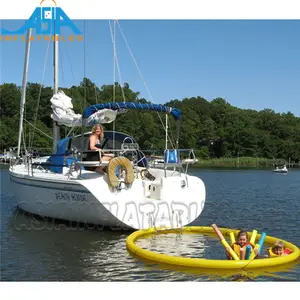 รอบแมงกะพรุน Inflatable แบบพกพาเต็มตาข่าย Sea Nettle สุทธิเรือสระว่ายน้ำ