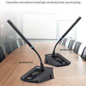 Mikrofon kondensor Desktop kawat profesional untuk mikrofon Ketua Ruang Rapat - Product Image 5