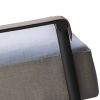 Canapé de loisirs extérieur en aluminium design, imperméable et résistant au soleil, ensemble de meubles de patio pour villa, hôtel, cour, jardin, terrasse