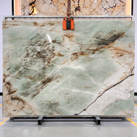Dalle de quartzite Cristallo Tiffany de qualité supérieure pour plan de travail de cuisine, îlot, dessus de meuble-lavabo et pierre intérieure sur mesure