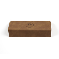 Étui à lunettes en gros, minimaliste, en cuir PU mat, fermeture magnétique, léger, portable, boîte de rangement personnalisée pour lunettes