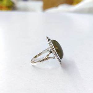 แหวนลาบราดอไรต์ เงินแท้ 925 แหวนพลอย งานแฮนด์เมด คอลเลคชั่นแหวนสวยๆ เครื่องประดับเงิน ราคาขายส่ง - Product Image 4