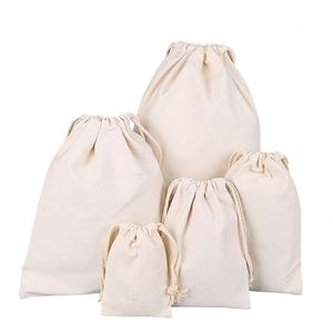 Wholesale Custom Cotton <b>Drawstring</b> <b>Bag</b> Recycled <b>Canvas</b> with Letter Pattern and Personalized Logo - Product Image 1
