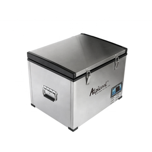 Alpicool <span class=keywords><strong>100</strong></span> <span class=keywords><strong>Litres</strong></span> Compresseur de refroidissement à grand volume Coffre à glace Réfrigérateur congélateur de voiture avec matériau métallique Refroidissement efficace - Product Image 3