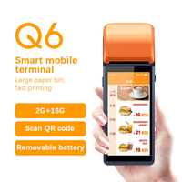Écran HD de 5.5 pouces Support NFC Caisse enregistreuse Système de terminal portable portable Pos