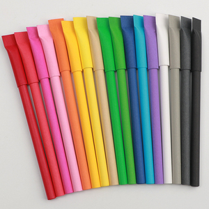 100% phân hủy sinh học màu đen <span class=keywords><strong>Biro</strong></span> cán tái chế xây dựng thương hiệu biểu tượng tùy chỉnh sinh thái thân thiện kraft giấy bút bi - Product Image 2