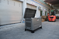 Générateur au gaz naturel 18 kW 2 cylindres insonorisé avec ATS, démarrage automatique, boîtier résistant aux intempéries, faibles émissions pour usage en entrepôt