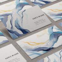 Cartes de visite personnalisées de luxe minimalistes, impression recto-verso, logo en relief, cartes en papier spécial pour logo de marque