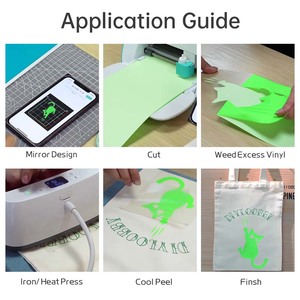 Diylobby Vente en gros 240mm 9.5 pouces Rouleaux de transfert de chaleur intelligents thermocollants pour Cricut Joy Xtra pour T-shirts - Product Image 4