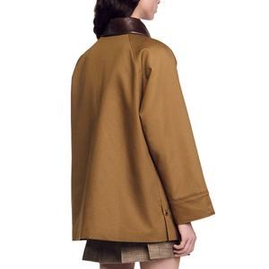 Blouson Moto Femme Haut de Gamme Imperméable Réversible Écologique Hiver Automne Rétro Vintage Tendance en Nylon/Coton - Product Image 3