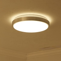 Plafonnier monté en surface aluminium rond 26cm Led Dimmable Smart Plafonnier 12w Led Panel Light