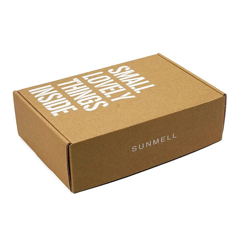 Kotak surat kardus cetak warna besar kotak pakaian bergelombang kotak pengiriman kustom dengan kemasan Logo