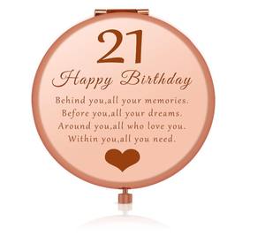 Feliz 12 cumpleaños regalo niñas inspirador viaje maquillaje espejo plateado religioso boda regalos invitados <span class=keywords><strong>hija</strong></span> - Product Image 3